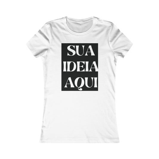 Camisa Baby Look Personalizável