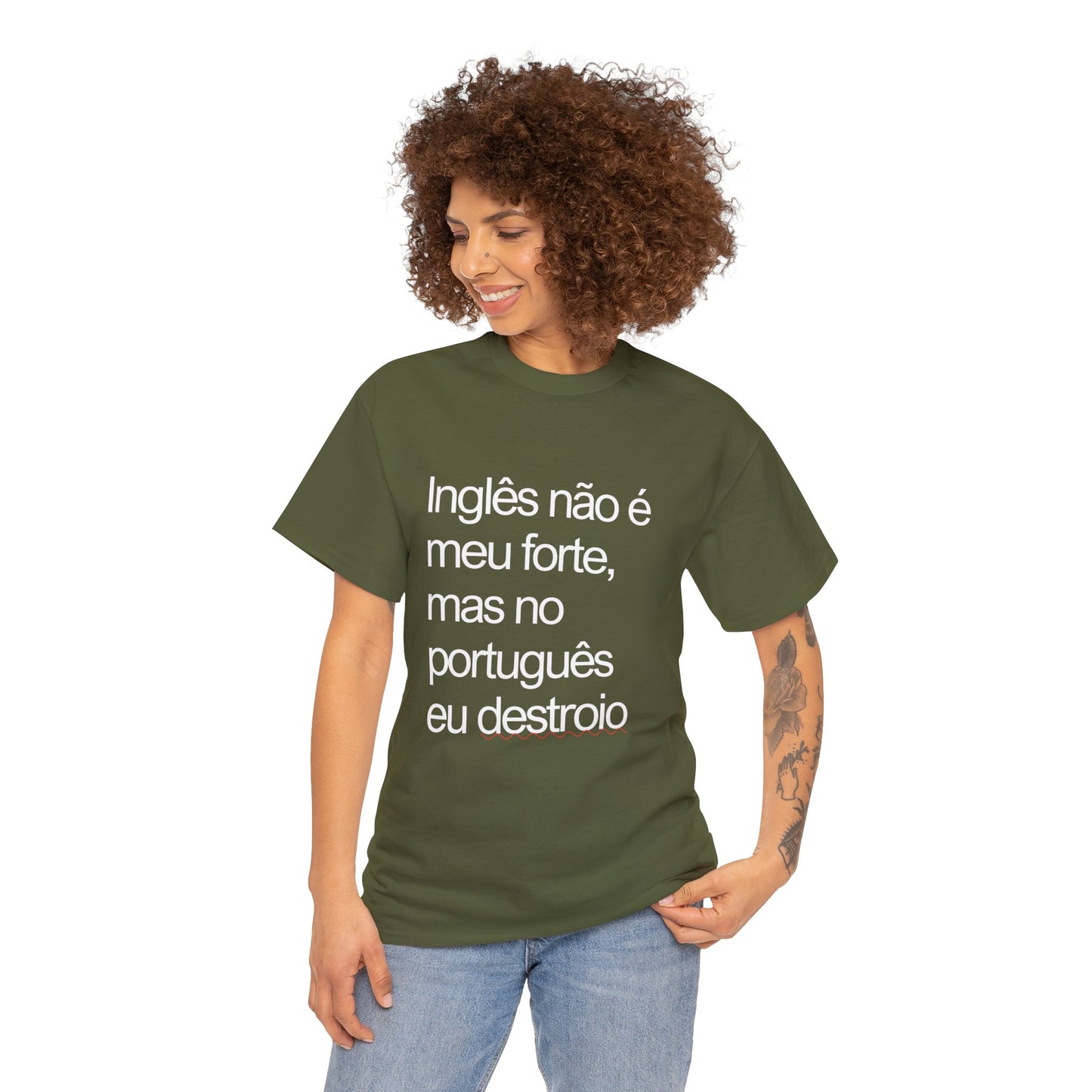 Camisa 'Inglês não é meu forte...'