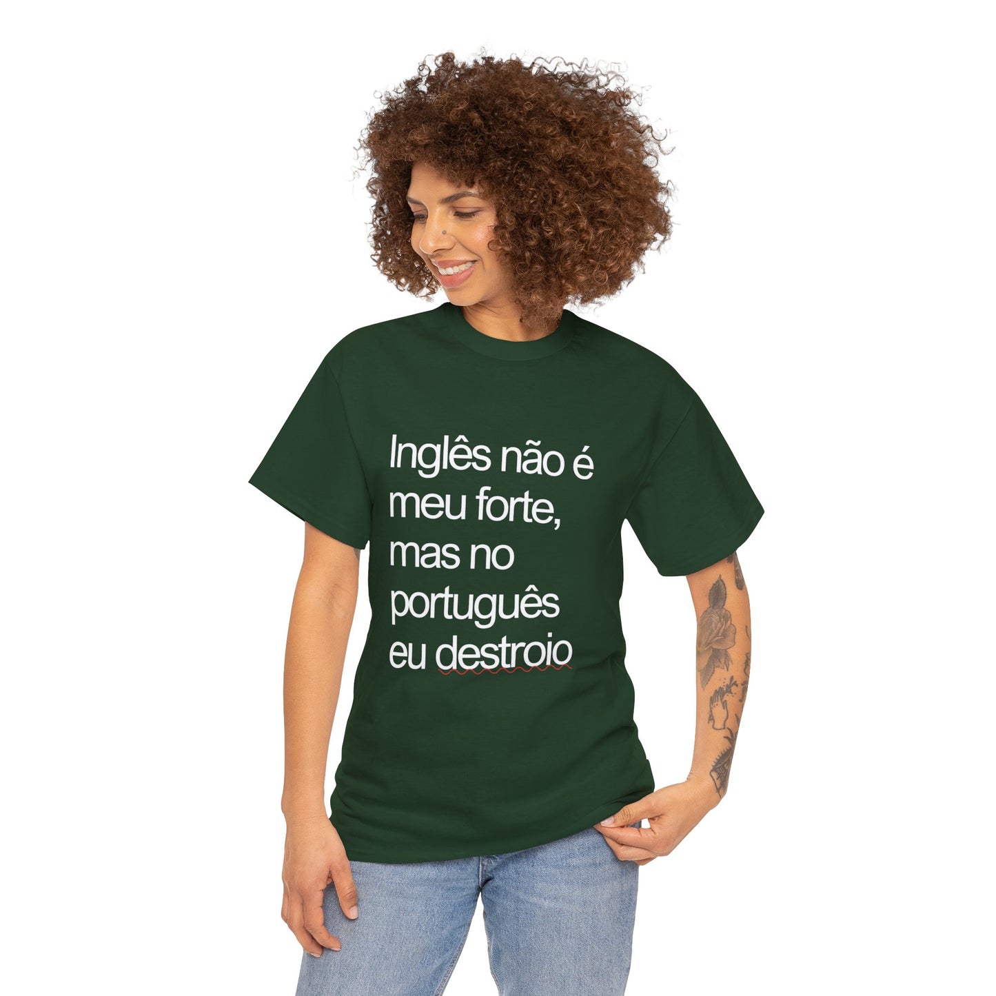 Camisa 'Inglês não é meu forte...'