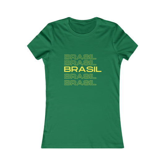 Camisa Brasil Baby Look