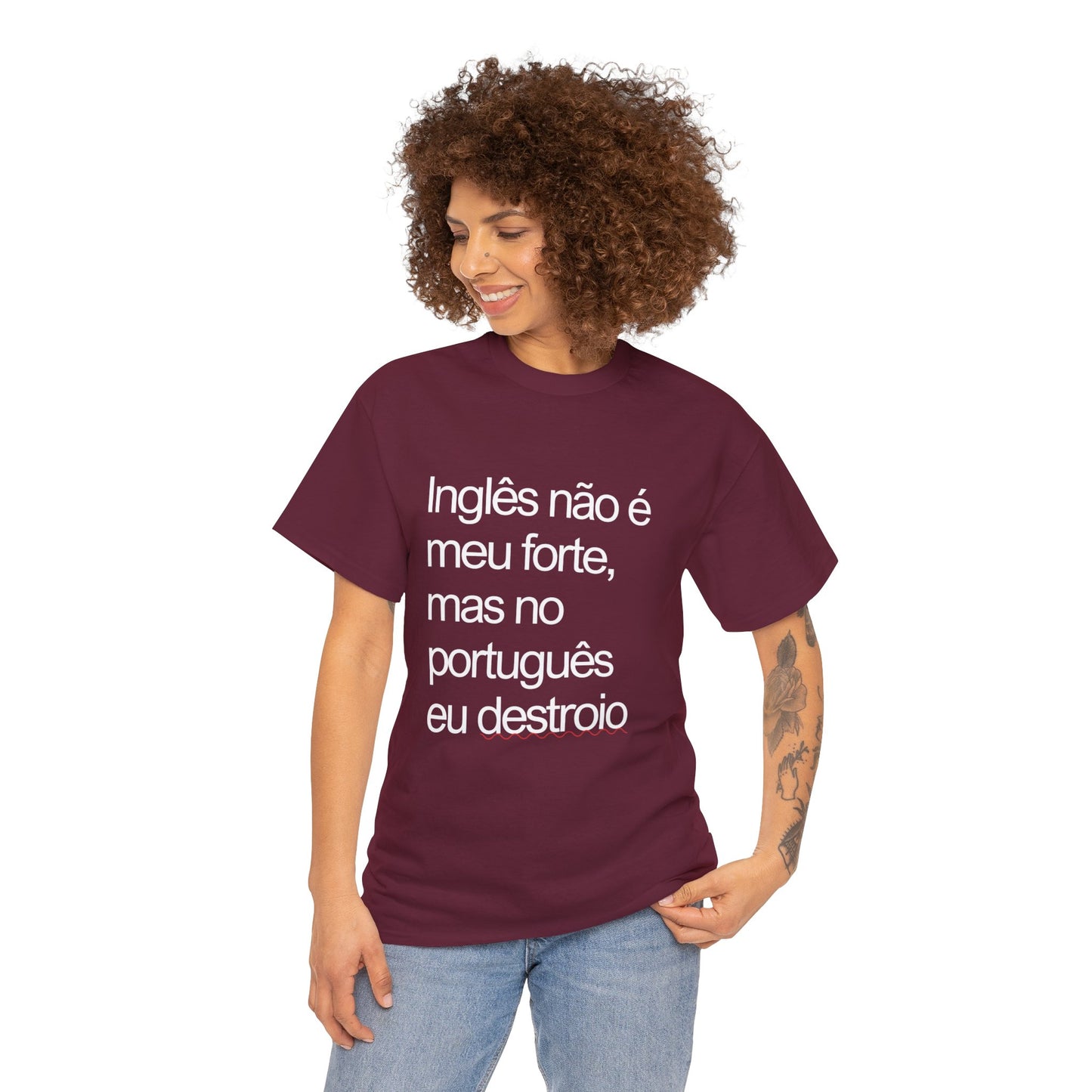 Camisa 'Inglês não é meu forte...'